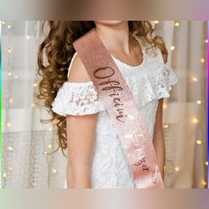 Official teenager glitter sash